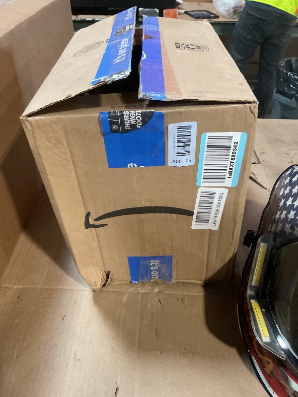 View 4 of ***Heavily used /has scratches / Dirty**** ANDELI Welding Helmet with 4 LED Light, 180° Panoramic 6 Arc Sensor True Color Auto Darkening Welding Hood with Internal Display, 2400mAh Rechargeable Battery for TIG/MIG/Cut/Grind MONERAE LED PRO