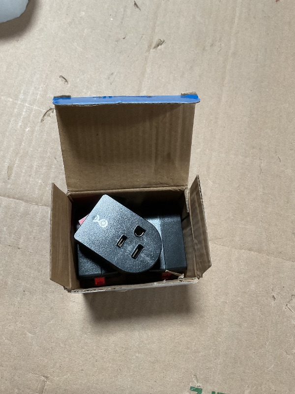 Photo 1 of [ETL Listed] Cable Matters 3-Pack Grounded Outlet Switch with On Off, Plug Switch On Off, Single Outlet Adapter, Black