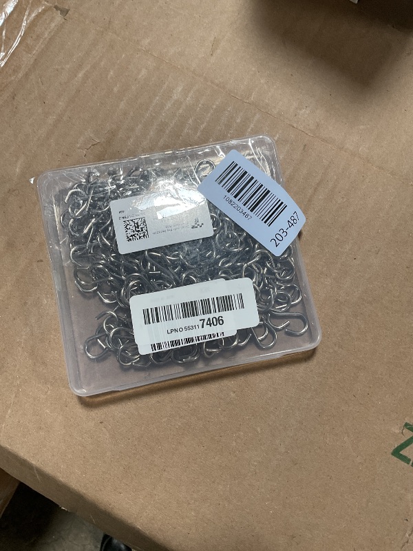 Photo 1 of 200Pcs 1 Inch Stainless Steel S Hook Curtain Hanging Connectors Mini S Shaped Hangers Ornament for DIY Jewelry Chain Hardware Pet Name Tag Lure and Assembly DIY Crafts Doll House Towel Hook Key Ring