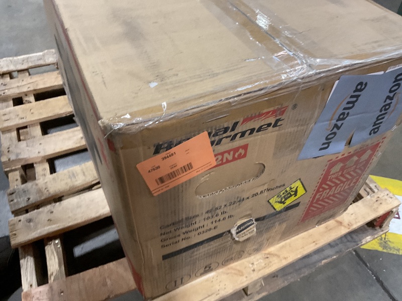Photo 1 of **MAJOR DENT DAMAGE**Royal Gourmet ZH3002N Propane Gas and Charcoal Grill Combo, Dual Fuel BBQ Grill with 2 Side Shelves for Outdoor Patio Garden Backyard Barbecue, 20,000 BTUs, Silver & Black