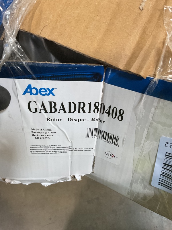 Photo 1 of **ROTOR ONLY**Abex Friction ADR180408 Disc Brake Rotor