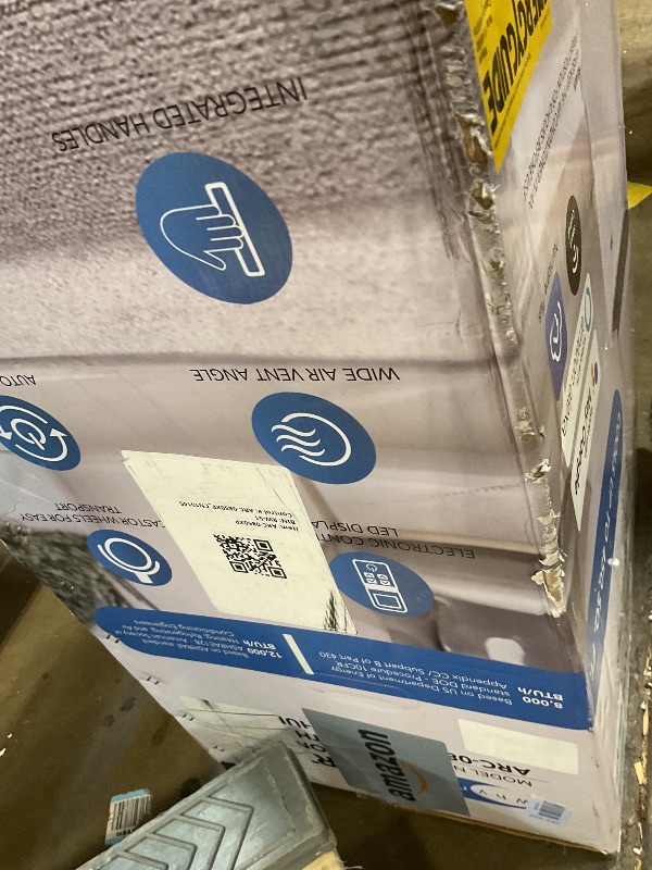Photo 1 of ** DIRT/SCRAPES **Whynter Portable Air Conditioner 12,000 BTU with Dehumidifier, Cooling Fan & Smart Wi-Fi for 450 Sq Ft Rooms, Includes AC Unit Window Kit, ARC-0850XP (8,000 BTU SACC), White