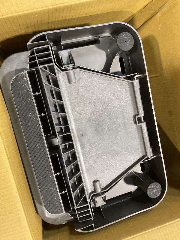 Photo 1 of **DIRT**simplehuman Rectangular Step Can, 45L / 12 Gallon Kitchen Trash Can, Liner Rim System, Liner Pocket®, 150,000-Step Pedal, Lid Shox® Silent Close, Brushed Stainless Steel with Grey Plastic Lid