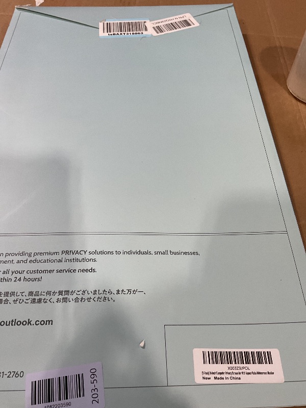 Photo 1 of [2 Pack] 24 Inch Computer Privacy Screen for 16:9 Aspect Ratio Widescreen Monitor, Eye Protection Anti Glare Blue Light Computer Monitor Privacy Filter, Removable Anti-Scratch 24in Protector Film
