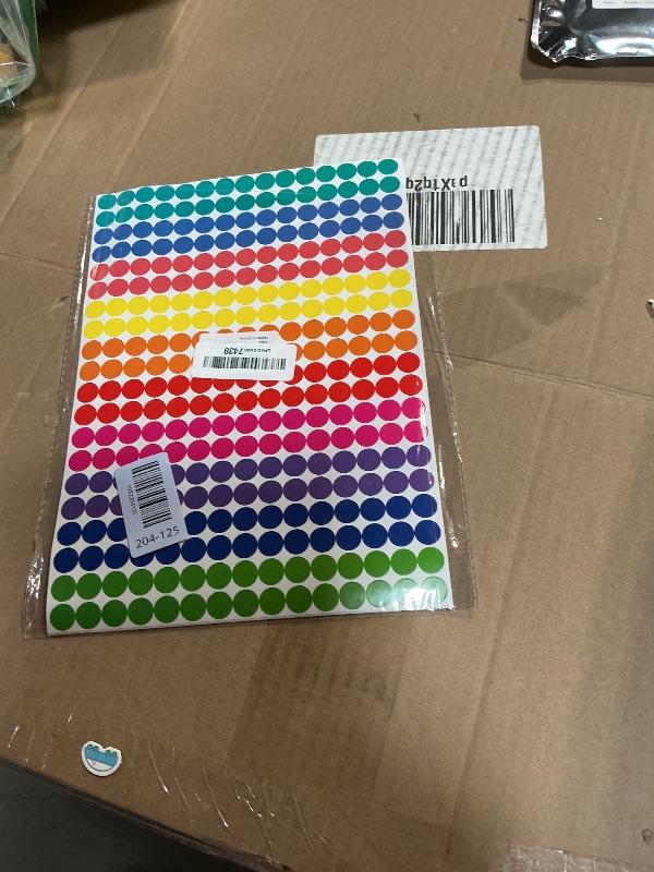 Photo 1 of 3000 PCS 1/2 Inch Colored Dot Stickers Round Color Coding Labels Circle Dots Labels Price Stickers Polka Circle Dots Sticker Label Sticker for Office, Classroom, Papers Etc