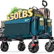 Photo 1 of ***MISSING WHEELS*** Portal 300L Large Wagons Carts Foldable with Tailgate, 550LB Heavy-Duty Collapsible Beach Wagon with All-Terrain Wheels, Oversized Folding Wagon for Camping, Sports, and Pets