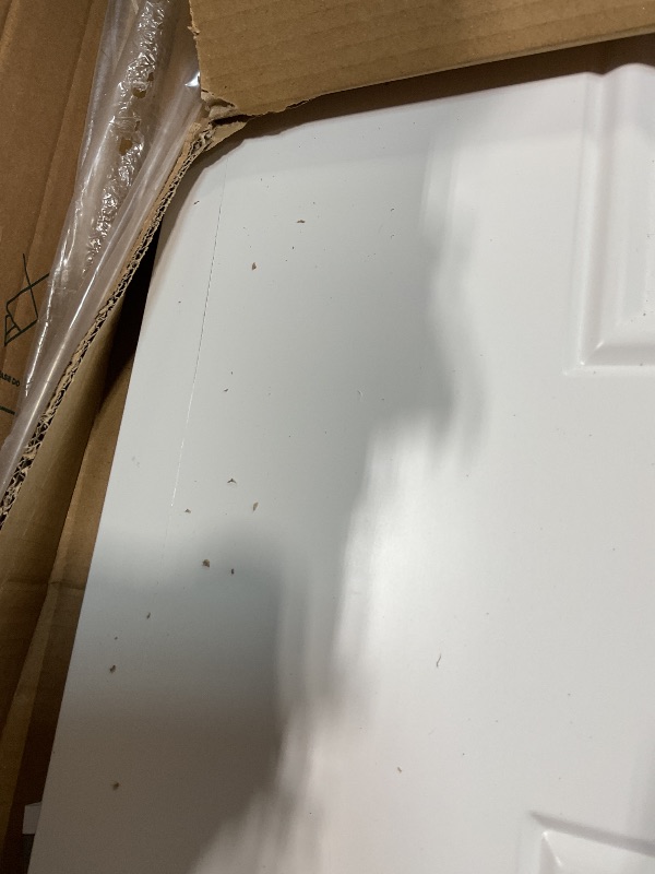 Photo 1 of ** MINOR SCRATCHES ***JUBEST 36"x80" Steel Front Door,Premium 6-Panel White Primed Exterior Door Slab with Lockset Hole,Energy Efficient Polyurethane Core for Sound & Thermal Insulation,Reversible Handing, Ready to Paint