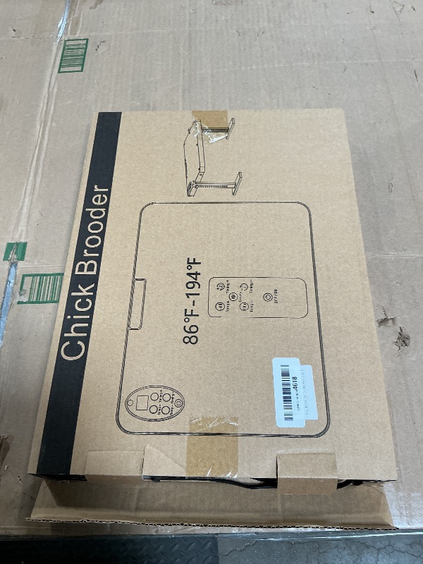 Photo 1 of ***PARTS ONLY**NON FUNCTIONAL*** DXHAOSTET Chicken Brooder, 200W 16x12in Large Chick Heat Plate with Adjustable Temp(86~194?) & 12H Timer & Height & Angle & Remote Control for Coops Poultry, Anti-Scald Brooder Heater for 30 Chicks