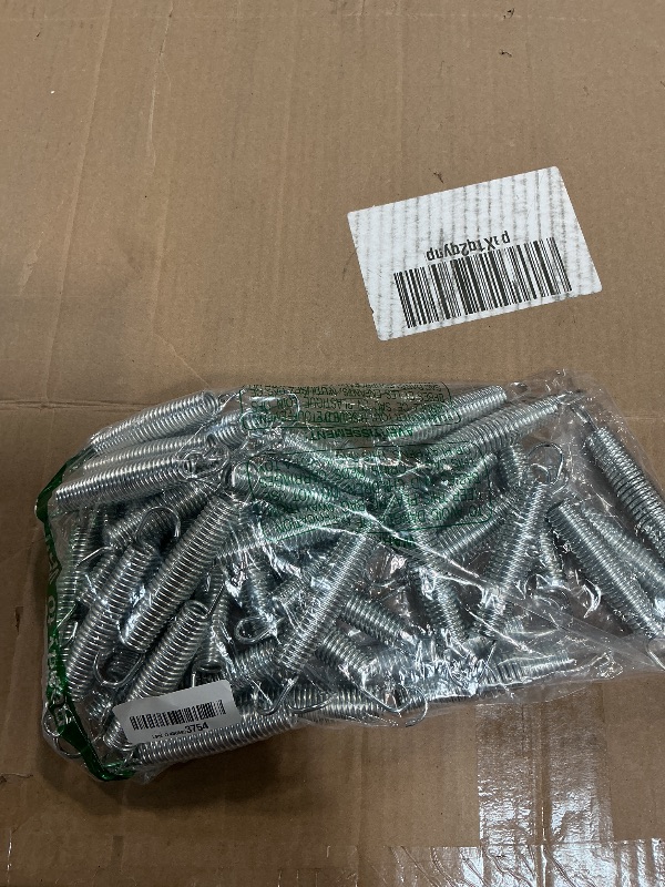 Photo 1 of ***MISSING SPRING PULLER***40 Pack Trampoline Springs 5.5” Heavy Duty Galvanized Steel Replacement Trampoline Parts Springs with T Hook, Great for Outdoor Trampoline Aotob, Skywalker, JumpKing, UpperBounce, SkyBound
