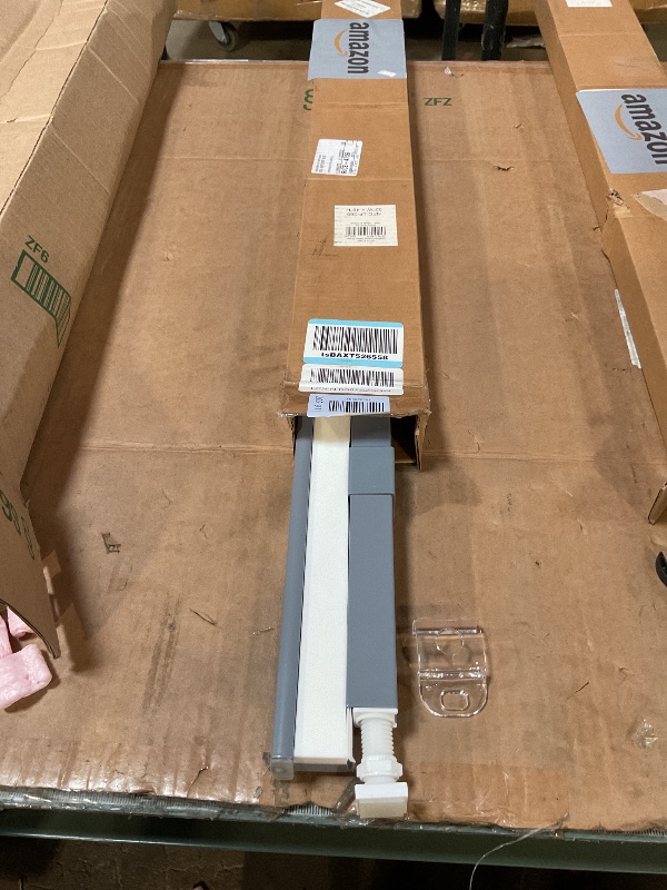 Photo 1 of **MISSING PIECES**
LazBlinds Cordless Cellular Shades, No Tools No Drill Light Filtering Honeycomb Shades Pleated Blinds for Windows, 32'' W x 48'' H, Dark Grey