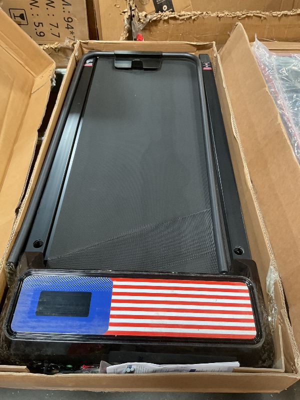 View 3 of ****FOR PARTS ONLY/ BROKEN*** Walking Treadmills Pad with Handles,Under Desk Treadmills with Removable Handle 2.5HP for Home and Office, 270Lbs Capacity Walking Treadmill with APP &Remote Control, LED Display