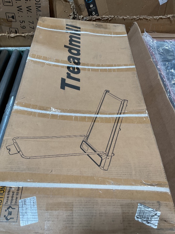 View 2 of ****FOR PARTS ONLY/ BROKEN*** Walking Treadmills Pad with Handles,Under Desk Treadmills with Removable Handle 2.5HP for Home and Office, 270Lbs Capacity Walking Treadmill with APP &Remote Control, LED Display