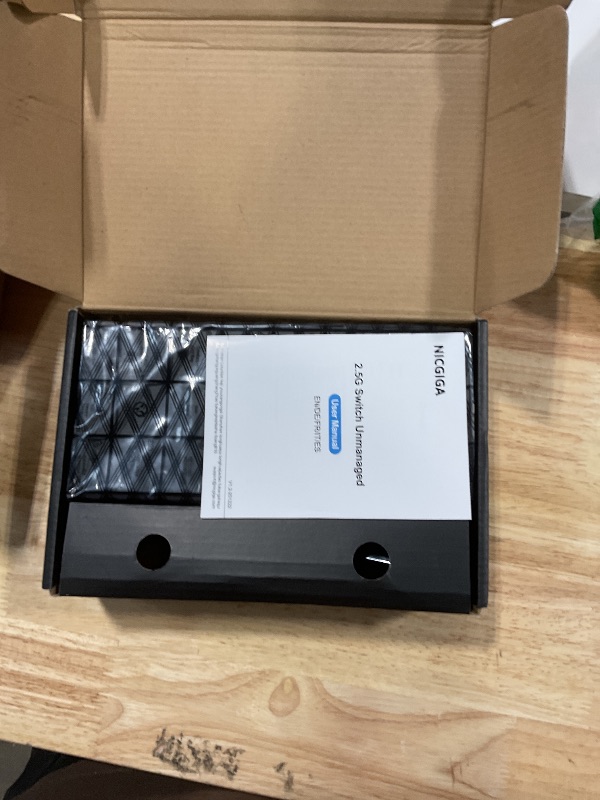 Photo 1 of 10Gbe Ethernet Switch Unmanaged with 2 x 10Gb RJ45 Ports ? 8 x 2.5Gb Base-T Ports, Desktop/Wall Mount NICGIGA 10 Port 10Gbps Network Switch for Wireless AP, NAS, PC
