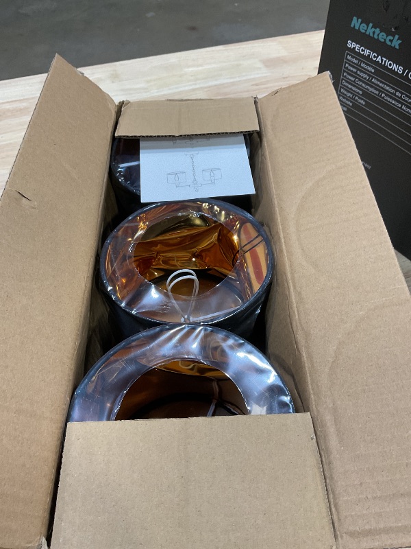Photo 1 of **HAS DAMAGES (BENT)**** Wellmet Lamp Shades,Small Chandelier Shades ONLY for Candle Bulbs,Clip-on Drum Lampshades,Set of 6, 5.5"x 5.5"x5",Black Gold
