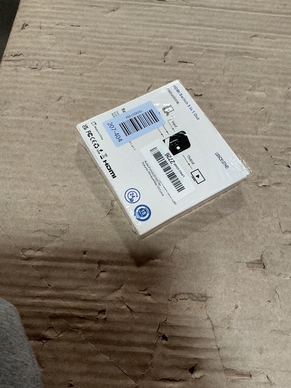 Photo 1 of [Upgrade] HDMI Switch 3 in 1 Out, 4K@60Hz HDMI 2.0 Switch Splitter with 2.6FT Long HDMI Cable, 3-Port HDMI Switcher Selector, Supports 4K 30Hz 3D 1080P HDCP2.2 for PS5 Xbox DVD Player Fire Stick PC