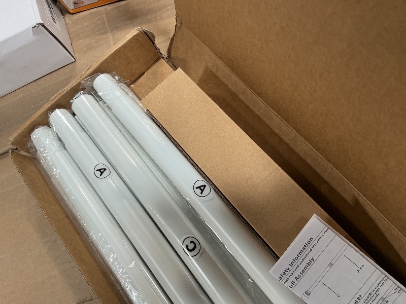 Photo 1 of 1” Diameter Curtain Rods Itself is 30 to 144 inch 1 Pack Fit 30-142 inch, 66 to 120 inch Window with Heavy Duty Adjustable Rod Matte White Splicing Metal Extra Long Curtain Rod for Windows