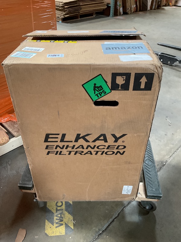 Photo 1 of **POSSIBLY FOR PARTS (DAMAGED) /MISSING ASSEMBLY PIECES*** Elkay LZS8WSLP Enhanced Bottle Filler & Single ADA Cooler Refrigerated Light Gray Granite High Capacity Lead Drop Down Wrapper