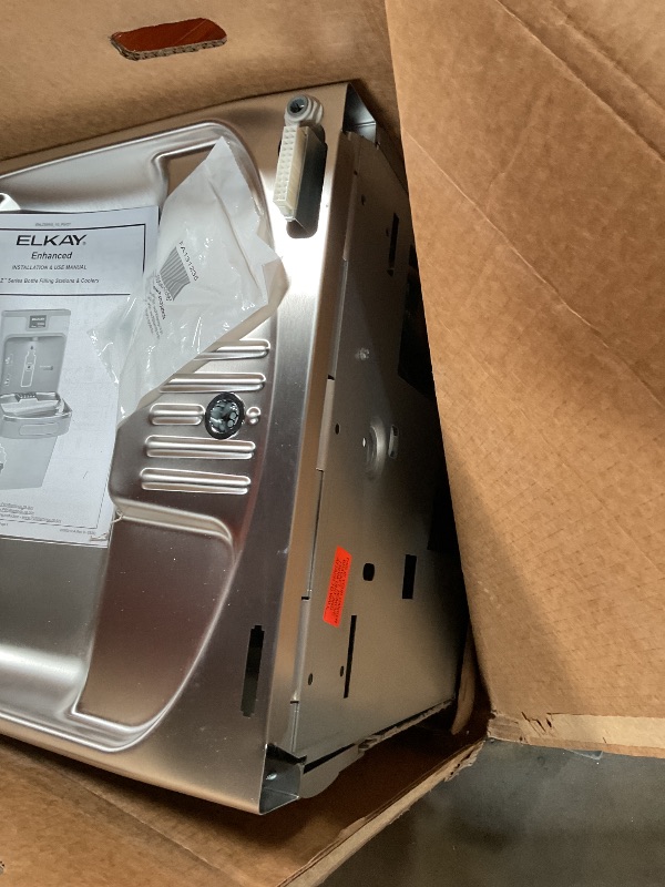 Photo 1 of **POSSIBLY FOR PARTS (DAMAGED) /MISSING ASSEMBLY PIECES*** Elkay LZS8WSLP Enhanced Bottle Filler & Single ADA Cooler Refrigerated Light Gray Granite High Capacity Lead Drop Down Wrapper