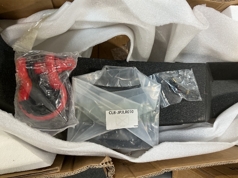Photo 1 of *** MISSING PARTS*** CLAMBER Off-Road Rear Bumper for 2018-2026 Jeep Wrangler JL & Unlimited JLU (2/4 Doors) Full-Width Textured Black Back Bumper Guard with 2PCS LED Flood Lights & License Plate Bracket