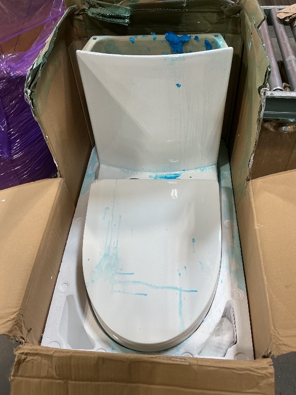 Photo 1 of *** EXTREMELY DIRTY, USED ***Swiss Madison SM-1T254 St. Tropez One Piece Toilet Dual Tornado Flush 0.8/1.28 GPF with Soft Closing Seat, Comfort Height