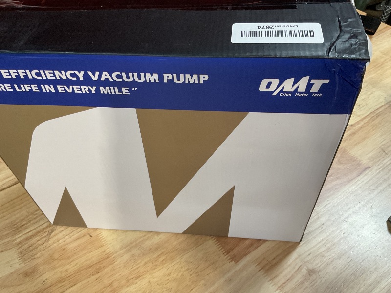 Photo 1 of ***NON FUNCTIONAL***
Orion Motor Tech Vacuum Pump, 4.5 cfm 1/3 hp HVAC Single Stage Vacuum Pump for R12 R22 R134a R410a R502, Auto AC Vacuum Pump Kit for Automotive Air Conditioner Resin Degassing & More, Oil Included