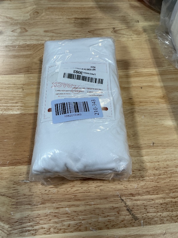 Photo 1 of 2-Pack Jersey Knit Pillow Cases Standard/Queen - Ultra Soft T-Shirt Like White Pillowcases Microfiber Blend - Envelope Closure Queen or Standard Size Set of 2, White