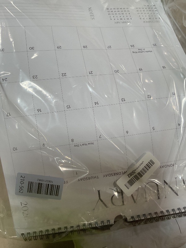 Photo 1 of ** bend damage **Beautiful 2026-2027 Wall Calendar - Runs from January 2026 until July 2027 – Large 14.5"x11.5" Office Wall Calendar for Easy Organizing