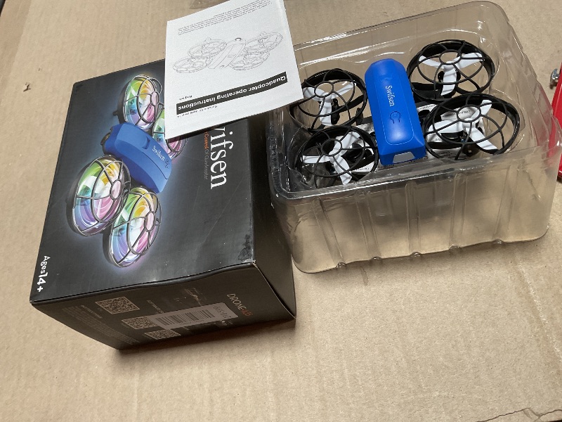 Photo 1 of ***PARTIAL SET/missing pieces**** Swifsen Drones for Kids with Camera,Rc Drone Indoor Small Helicopter,Birthday Gifts for Boys and Girls Beginners Friendly,Mini Quadcopter Toy With 2 Batteries,Propeller Protect,Altitude Hold