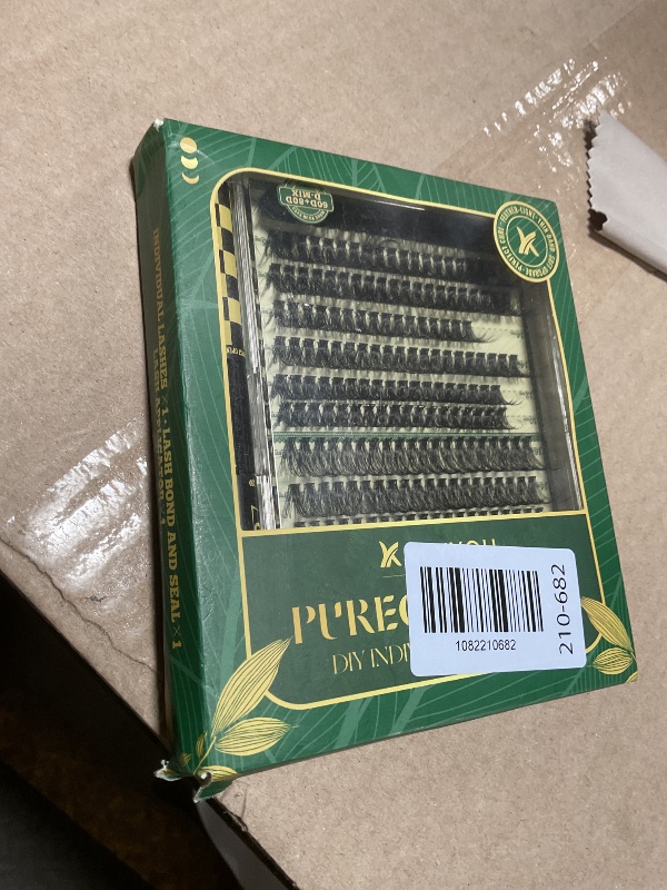 Photo 1 of **MISSING FEW STRIPS** KEYYOU Lash Clusters Kit Thick Lash Extension Kit with 280pcs Super Soft 60D+80D D Curl 10-18MIX Lash Clusters for Volume Fluffy Look with Bond&Seal and Applicator DIY at Home