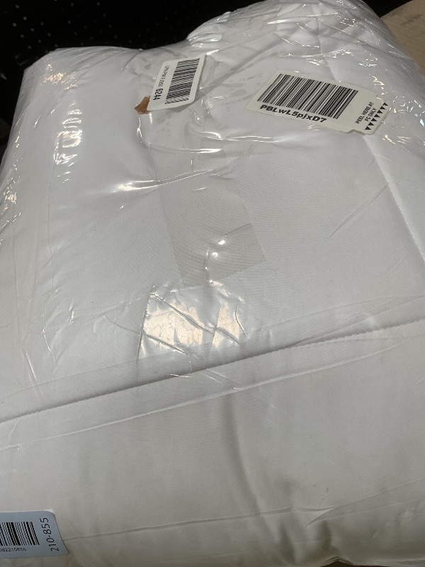 Photo 1 of ** dirt from transport **EASELAND King Size Down Alternative Comforter - Quilted Duvet Insert for All Seasons, Soft Lightweight with Corner Tabs, Summer Winter Warm Bedding, White 90x102 Inches