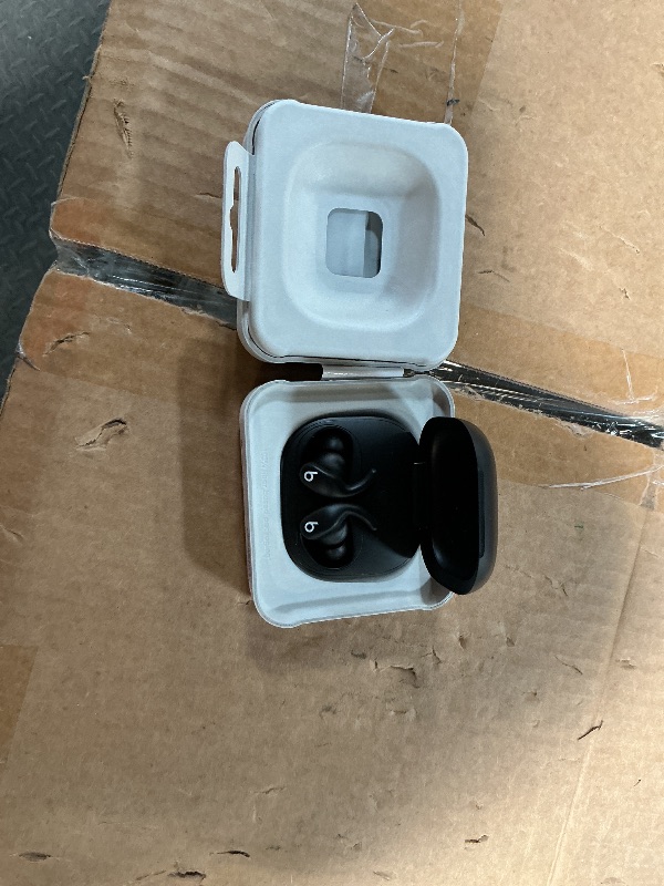 Photo 1 of ** RIGHT EAR BUD DOES NOT WORK** 
Beats Powerbeats Fit - Wireless Noise Cancelling Workout Earbuds with Secure-Fit Wingtips, Up to 30-Hour Battery Life, Sweat & Water Resistant, Apple & Android Compatible - Jet Black