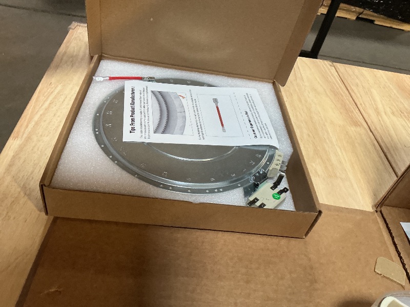 Photo 1 of **MINOR DAMAGE (CRACKS)***Upgraded WB30X24111 WB30T10133 Range 9" Dual Radiant Surface Element Compatible with G-E Hot-Point Electric Range 9 inch Dual Surface Burner Element, Replace 2512343818-1 Year Warranty by Fetechmate