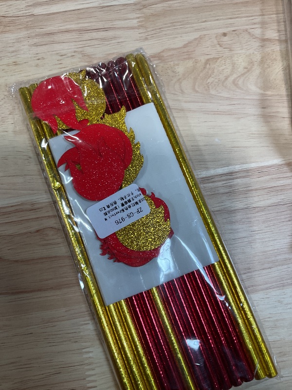 Photo 1 of *** GOLDEN RED ***Perfect Match Bridal Shower Paper Straws, She Found Her Match Cut Outs Straw Decor, Match Made In Heaven Bachelorette Party Drinking Decoration Supplies - 24pcs