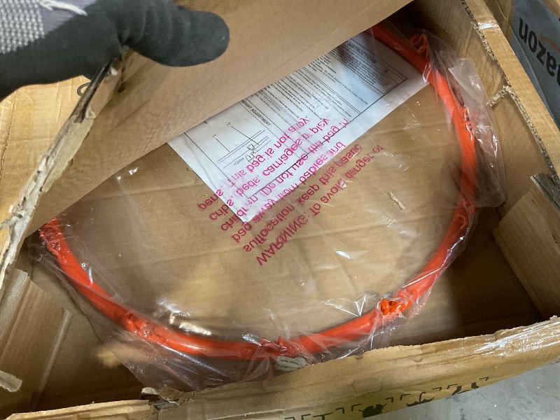 Photo 1 of ** SELLING US PARTIAL SET. THE RIM AND HARDWARE ONLY.55" Adjustable in-Ground Basketball Hoop with Tempered Glass Backboard, 8–10 Ft Height, Family-Safe Dual-Option Base, Rust-Resistant Outdoor System for Backyard, Driveway & Court