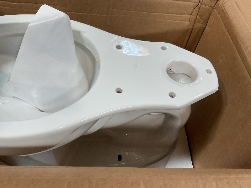 View 5 of ** SELLING AS PARTIAL SET. BOTTOM HALF ONLY**Kohler K-6393-0 Highline Comfort Height Two-Piece Elongated Dual Toilet with Class Five Flush Technology and Left-Hand Trip Lever White
