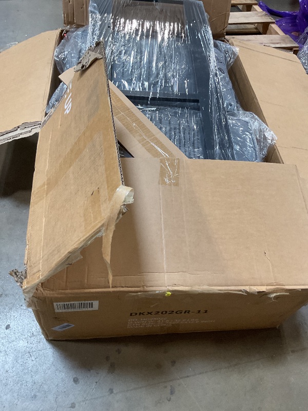 Photo 1 of ** SELLING FOR PARTS AS PARTIAL SET. ONE OF TWO BOXES** Solaste Aluminum Outdoor Patio Furniture Set, 7 Seats Patio Sectional Sofa with 5" Thick Cushion, Outdoor Patio Set with Coffee Table for Porch, Backyard, Deck, Yard, Grey