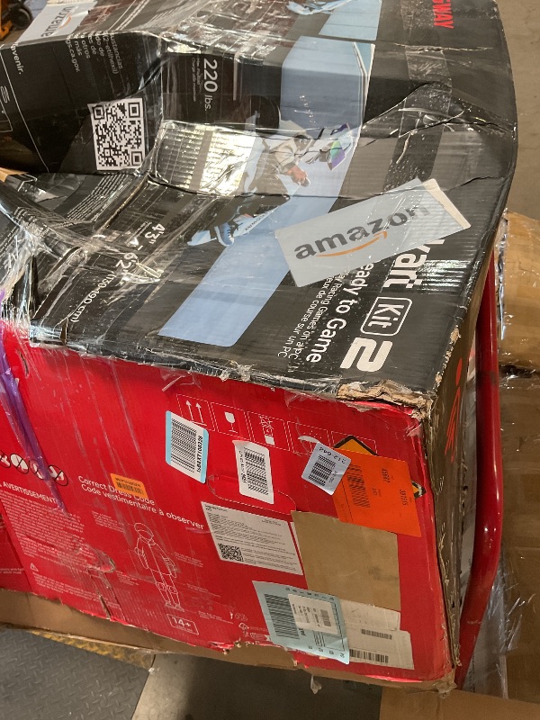 Photo 1 of ** SCRAPES/DIRT FROM TRANSPORT. MISSING BACK TIRES.** Segway Gokart Kit2 - Immersive Electric Go-Kart Racing Experience with 360 Haptic Feedback, Auto-Centering Steering, Adjustable Chassis | Compatible with Ninebot S, S2, and S Max (Sold Separately)