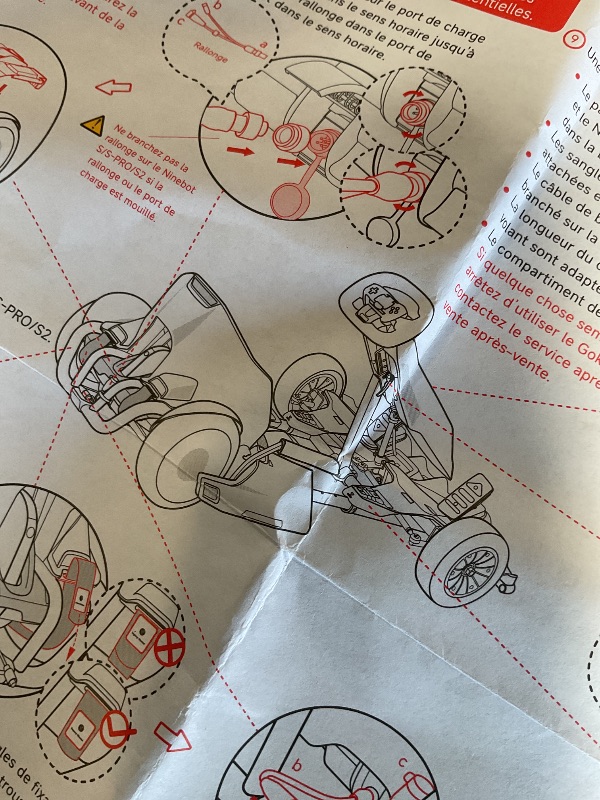 Photo 1 of ** SCRAPES/DIRT FROM TRANSPORT. MISSING BACK TIRES.** Segway Gokart Kit2 - Immersive Electric Go-Kart Racing Experience with 360 Haptic Feedback, Auto-Centering Steering, Adjustable Chassis | Compatible with Ninebot S, S2, and S Max (Sold Separately)