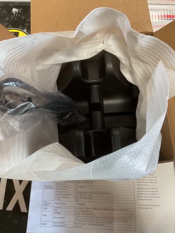 Photo 1 of ** SCRAPES/DIRT FROM TRANSPORT. MISSING BACK TIRES.** Segway Gokart Kit2 - Immersive Electric Go-Kart Racing Experience with 360 Haptic Feedback, Auto-Centering Steering, Adjustable Chassis | Compatible with Ninebot S, S2, and S Max (Sold Separately)
