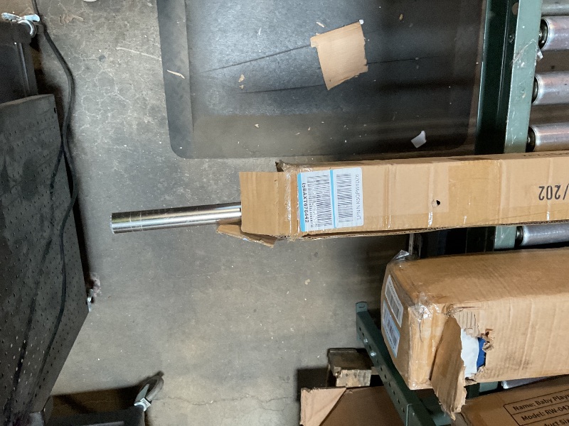 Photo 1 of ***MISSING PARTS*** Heavy Duty Curtain Rods, 1 1/8 Inch Diameter Single Curtain Rod 72-144Inch(6-12ft) Extendable Length with End Caps Adjustable Modern Brackets-Matte Nickel