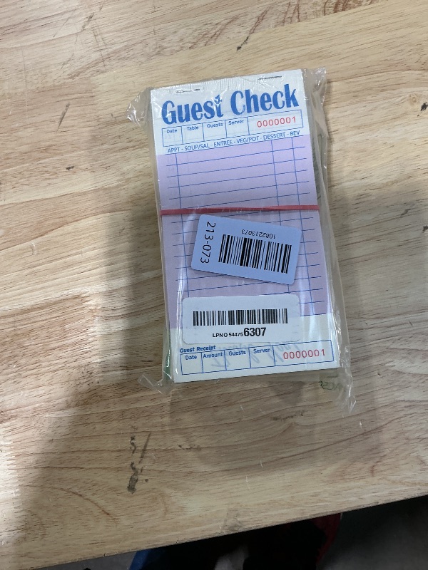 Photo 1 of 20 Pack/1000 Tickets Guest Checks Books for Servers, Purple Server Books for Waitress, Server Note Pads for Restaurants