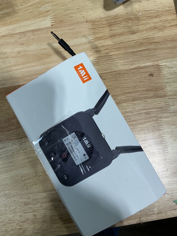 Photo 1 of 1Mii B06TX+ Long Range Bluetooth 5.3 Transmitter for TV/PC/Projector to 2 Wireless Headphones/Speakers, Bluetooth Adapter for TV w/Screen Display, Plug n Play, aptX Low Latency & Adaptive & HD Audio