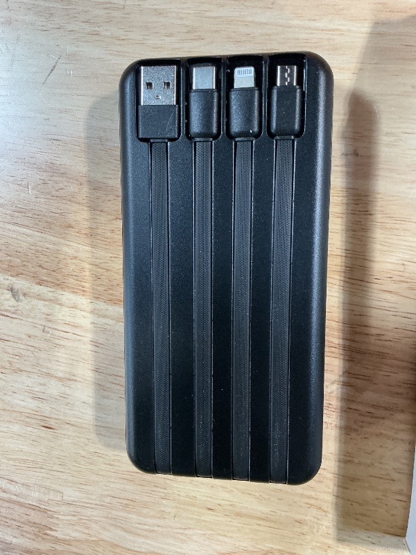 Photo 1 of ***MISSING THE CORD TO CHARGE IT***   Portable Charger, 50000mAh Power Bank with Built in Cables, 22.5W Fast Charging Battery Pack, Portable Phone Charger for Travel Camping Essential,PowerBank Compatible with iPhone 17/16/15/14-Dark