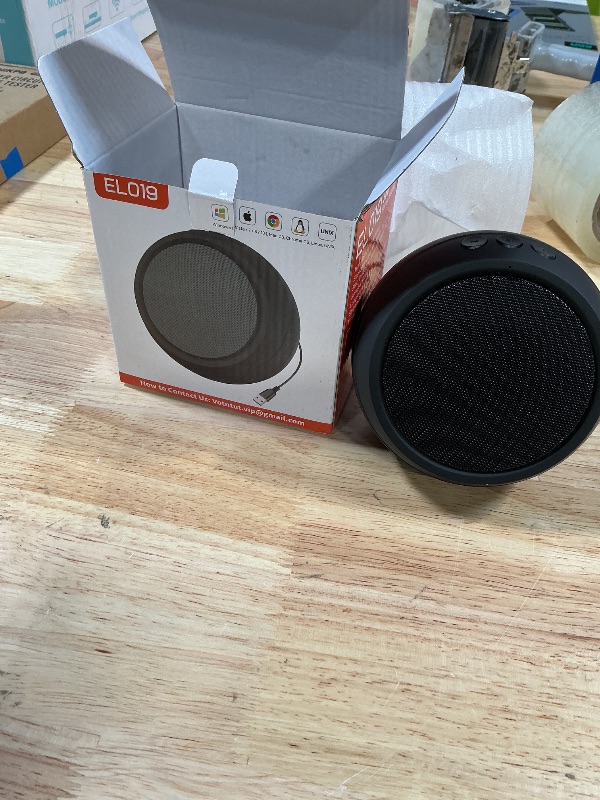 Photo 1 of ABRRU USB Computer Speaker for Laptop, External Speakers for Desktop Computer with Crystal Clear Sound, Rich Bass and Volume Buttons, Plug-N-Play (Black)
