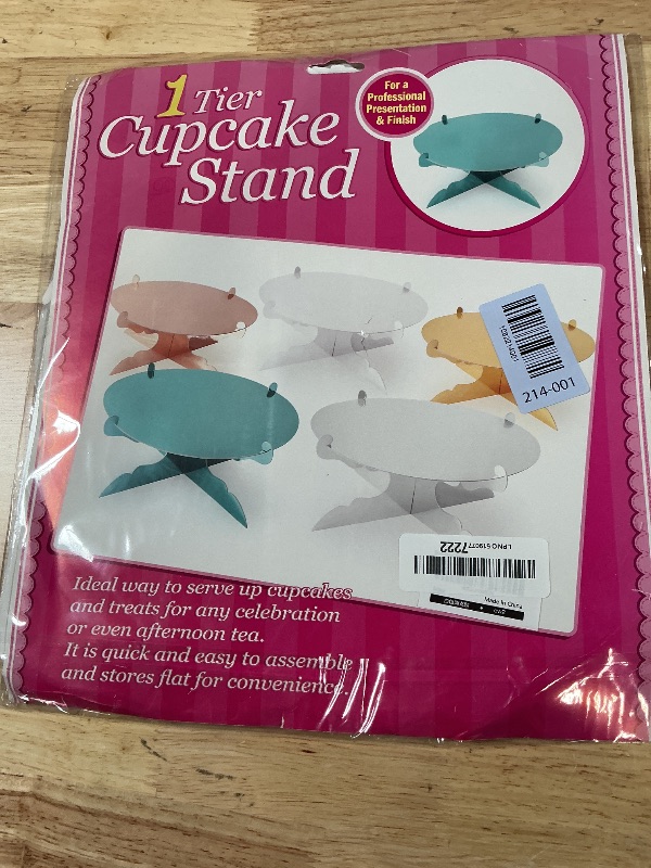 Photo 1 of 12 inch Cardboard One Tier Cake Stand for Birthday Party Decorate?2,White?