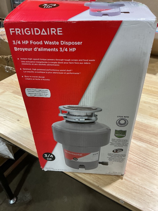 Photo 1 of **PRE- USED*** Frigidaire 3/4 HP Corded Garbage Disposal for Kitchen Sinks | FF75DISPC1
