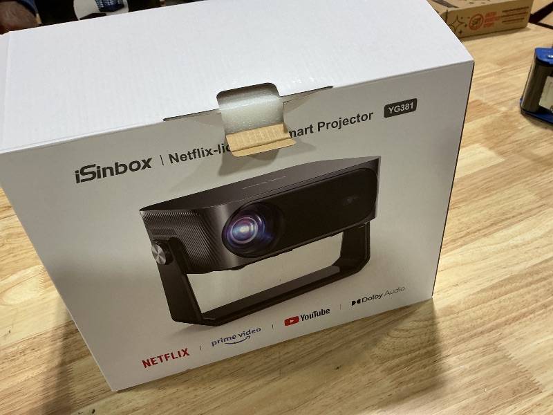 Photo 1 of [2000 ANSI/Auto Focus & Keystone/Built-in APP] 4K Outdoor Projector with Wifi and Bluetooth, Smart Portable Projector with Built in Apps YouTube/PrimeVideo & Dolby, Home Theater Projector with HDR10+