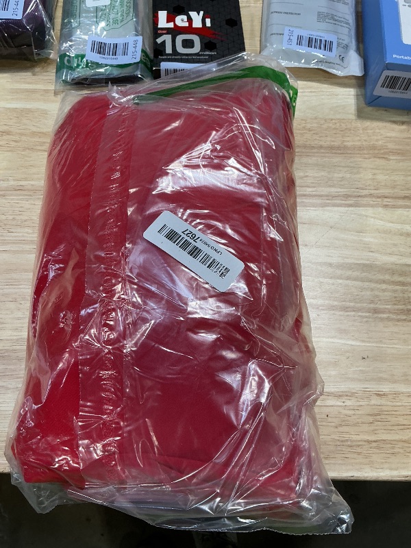 Photo 1 of 10x10ft Wrinkle Free Red Backdrop Curtains for Parties, 2 Panels 5x10ft Silky Polyester Photo Backdrop Drapes Back Drop Cloth Drapery for Wedding Birthday Photography Background Decor