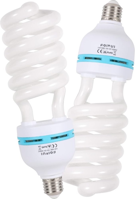 Photo 1 of 1 x 135W Photography Light Bulb 5500K E27 Socket CFL Softbox Bulb for Photography Photo Video Studio Lighting
