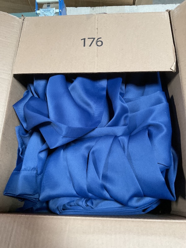 Photo 1 of ***MISSING HANGING CLIPS***
KEQIAOSUOCAI Navy Blackout Curtains 72 Wide x 84 inch Long 2 Panels - Thermal Insulated Room Divider Curtain for Bedroom/Living Room/Patio, Width Pinch Pleated Curtain Panel with Hooks 72 x 84
